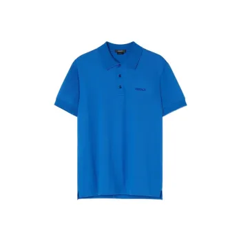VERSACE Polo Shirts Men Blue