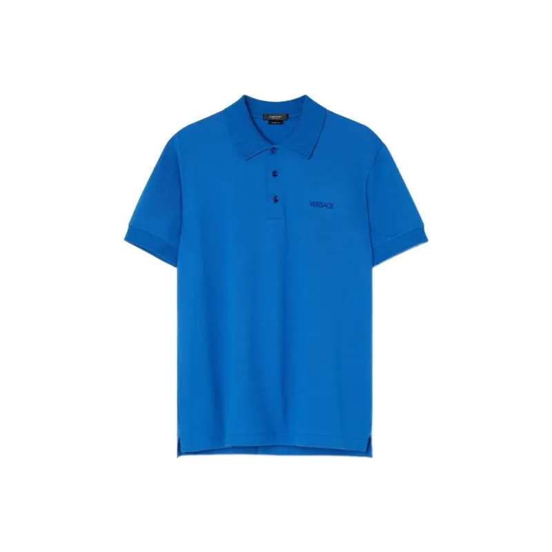 VERSACE Polo Shirts Men Blue-0
