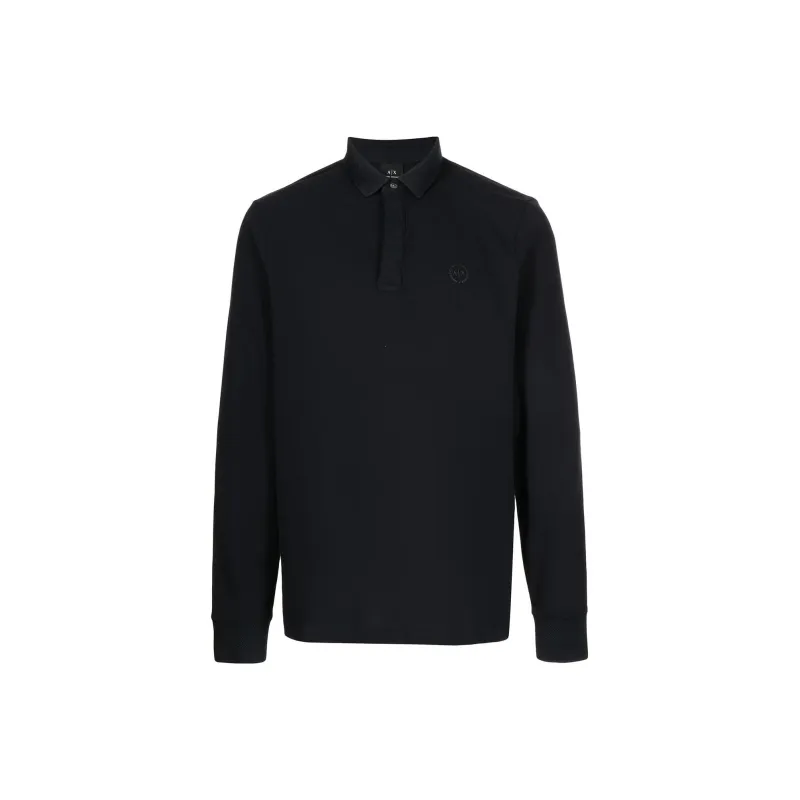 ARMANI EXCHANGEAE FW22 Polo Shirt Men's Black-0