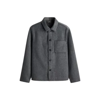 H&M Shirts Men Dark Gray