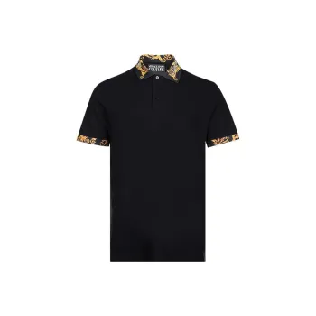 VERSACE SS23 Polo Shirt Men's Black