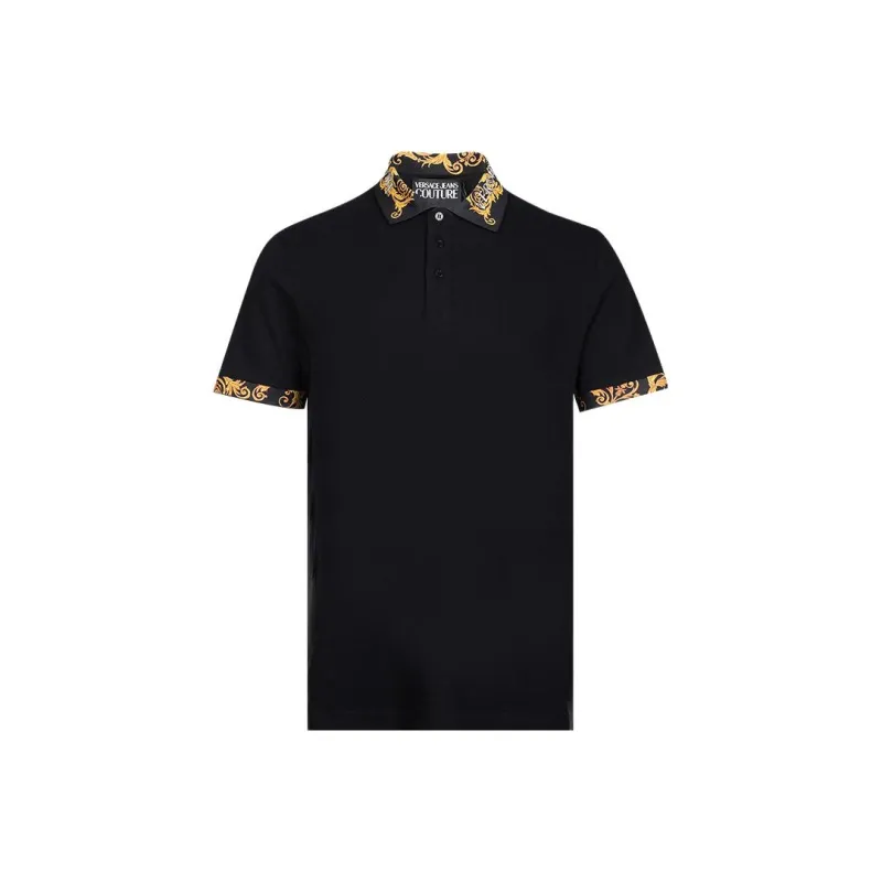 VERSACE SS23 Polo Shirt Men's Black-0