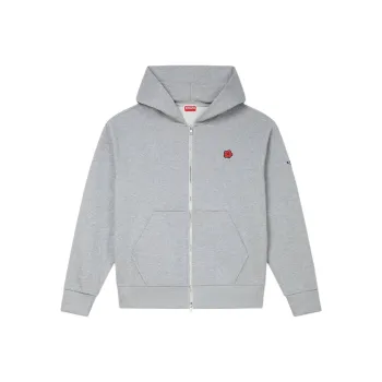 KENZO Boke Flower Embroidered Zipped Hoodie