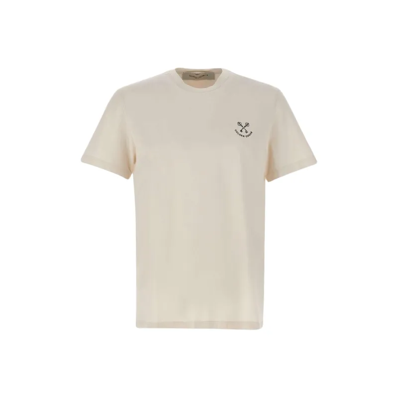 Golden Goose Deluxe Brand Logo Printed Crewneck T Shirt-0