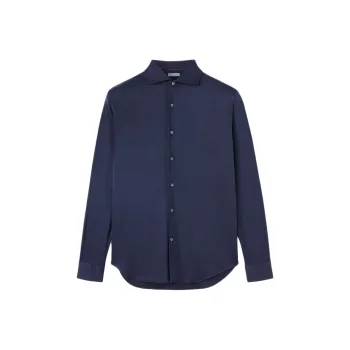 Loro Piana Shirt Men's Gradient Blue