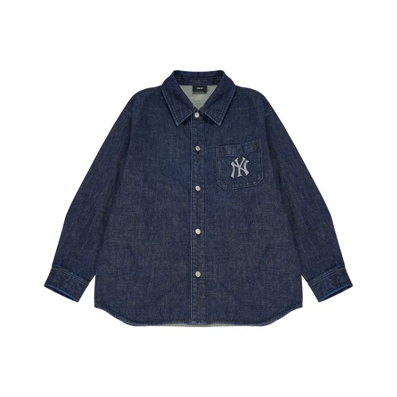 MLB New York Yankees Shirt Unisex Dark Marine Blue-0