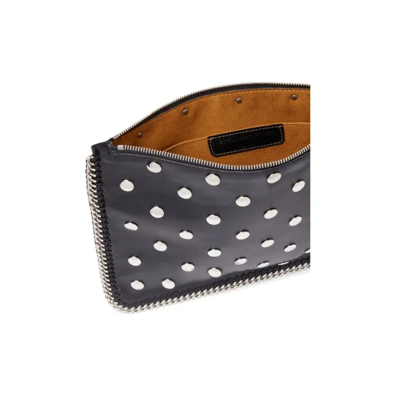 Stella McCartney Falabella Studded Zippered Pouch Bag-3