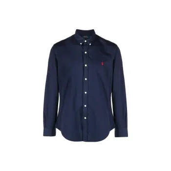 Polo Ralph Lauren Logo Embroidered Curved Hem Shirt