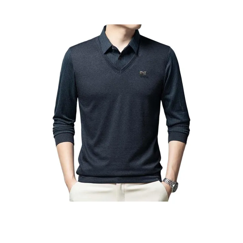 PIERRE CARDIN Polo Shirt Men's Gray-3