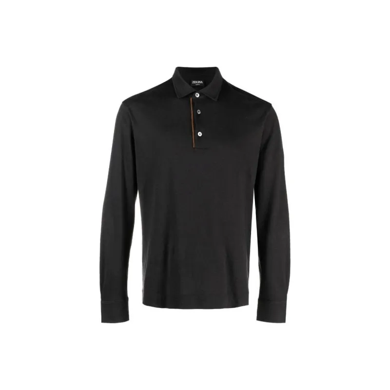 Zzegna Polo Shirts Men Black-0