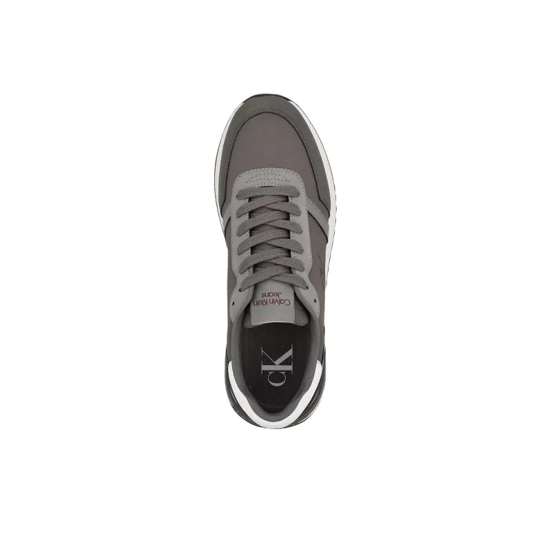 CKJ CALVIN KLEIN JEANS Picio Monogram Low Top Casual Shoes Men's Gray-4