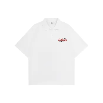 CAREBEARS Polo Shirt Unisex Black Print Red
