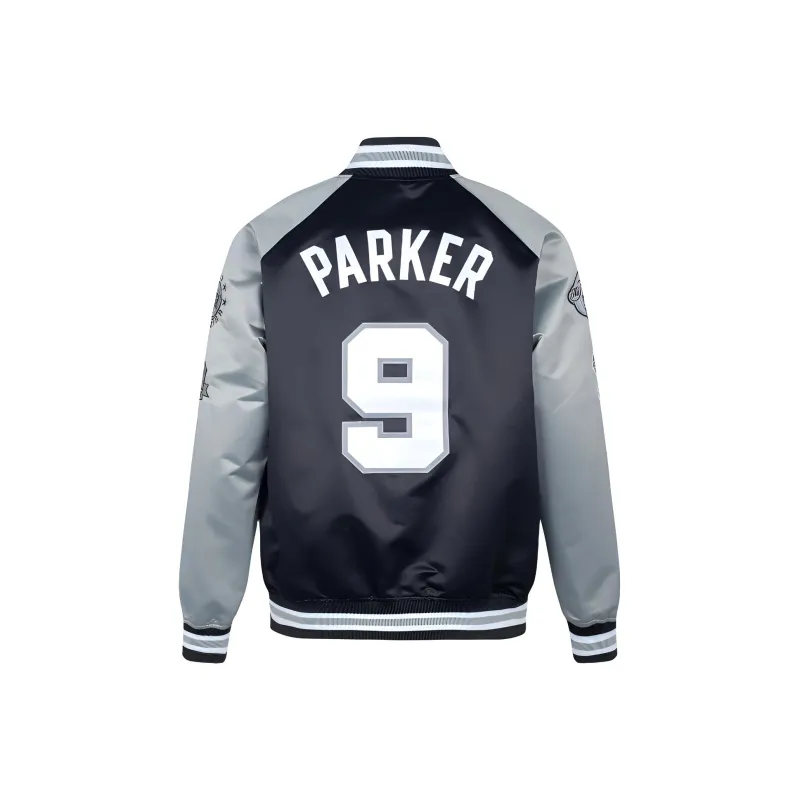 Mitchell Ness Jackets Unisex Black-1