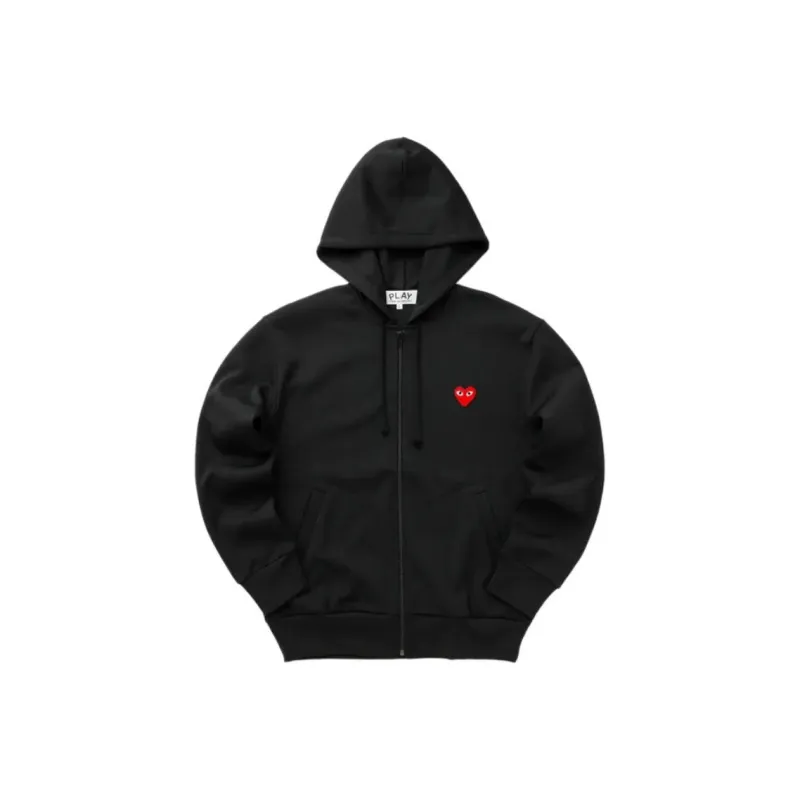 CDG Play Sweatshirt Jacket Men's Black-0