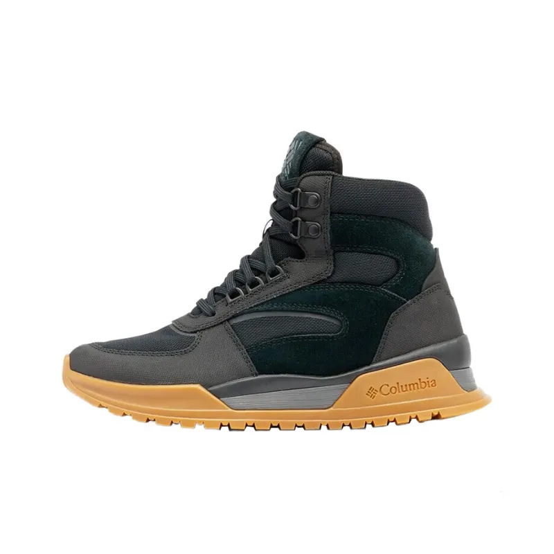 Columbia Wildone Anti Slip Wear Resistant High Top Hiking Shoes Women's Black Green-0
