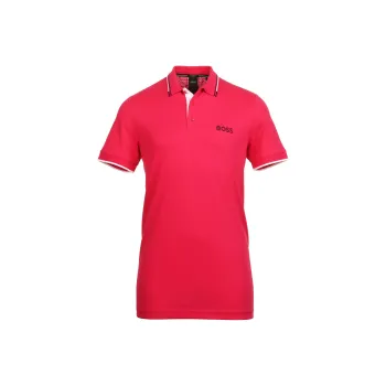 HUGO BOSS Polo Shirt Men's Rose Red