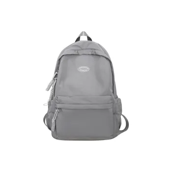 Yalu Nylon Backpack Regular Unisex Gray/Black/Light Green/Green/Pink