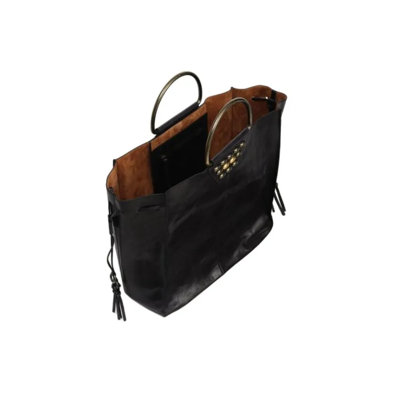 ZARA LIMITED EDITION Cow Leather Shoulder Bag, Crossbody Bag, Handbag Regular Women's Black-3