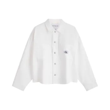 CALVIN KLEIN Shirt Men's White Denim