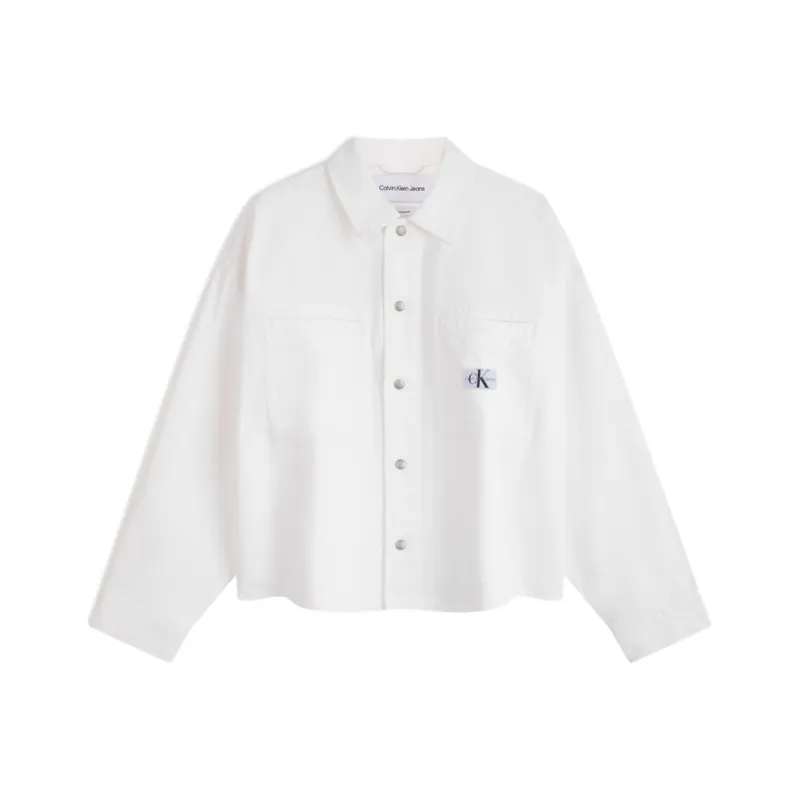 CALVIN KLEIN Shirt Men's White Denim-0
