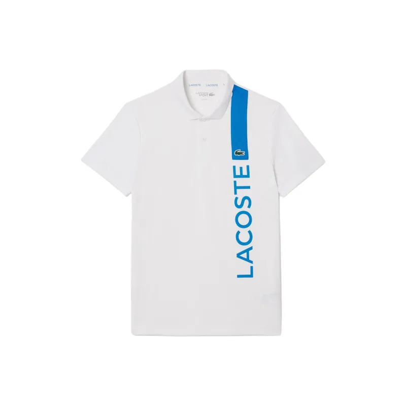 LACOSTE Polo Shirt Men's White/Blue-0