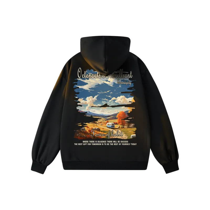Small Columns Under The Sea Hoodie Unisex-4