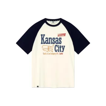Lee T Shirts Men Marine Blue