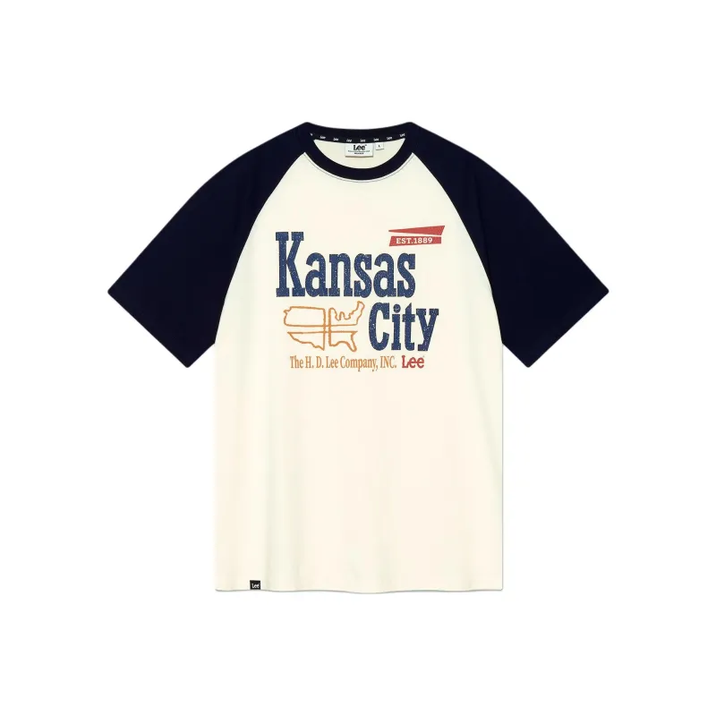 Lee T Shirts Men Marine Blue-0