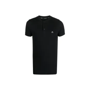 Marine Serre Polo Shirts Men Black