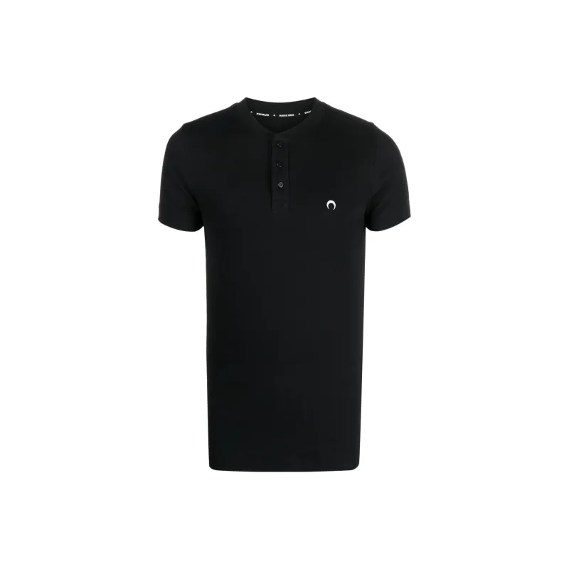 Marine Serre Polo Shirts Men Black-0