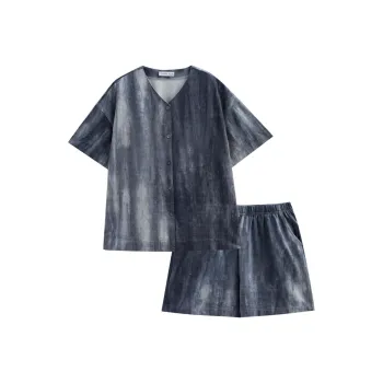Same Language Pajama Set Women's Deep Sea Glacier Blue