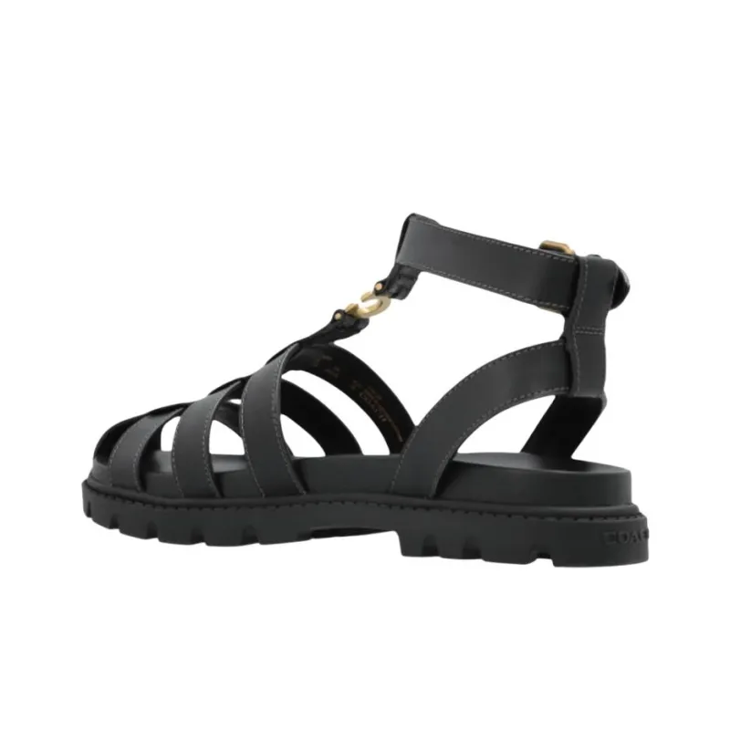 COACH Sclupt Roman Sandals Women's Black-3