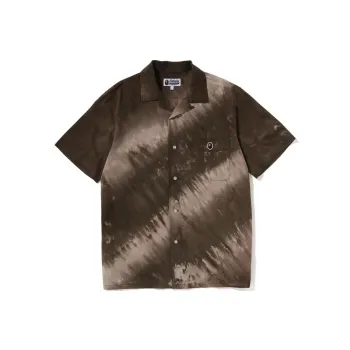 A BATHING APE Head One Point Tie Dye Shirt