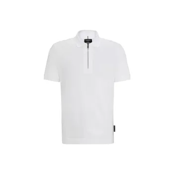 HUGO BOSS x Porsche Polo Shirt In Mercerized Cotton Polo Shirt Men's White