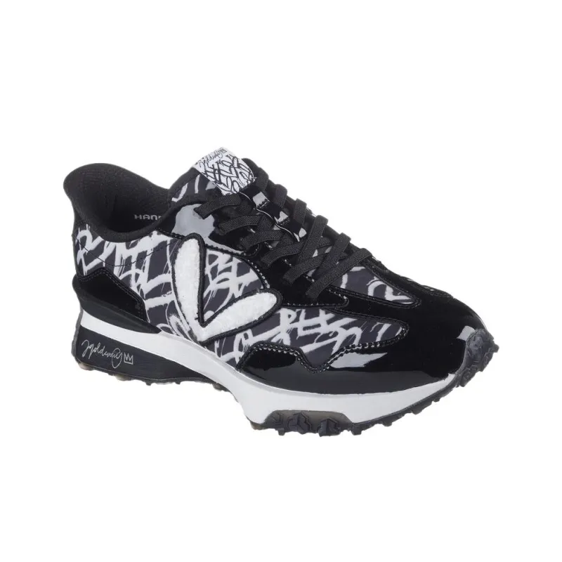 James Goldcrown x Skechers Anti Slip Wear Resistant Low Top Casual Shoes Women's Black-3