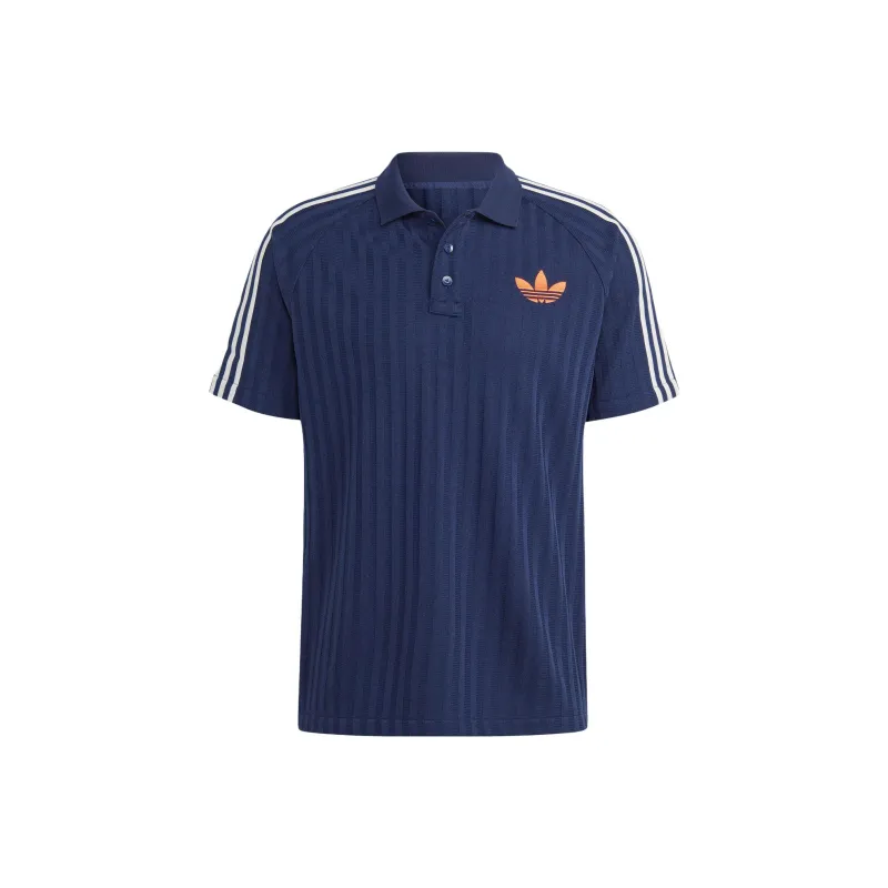 Adidas Originals 70S Polo Shirts Men Dark Blue-0