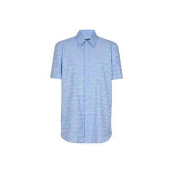 BALMAIN Jacquard 'Love Letter' Print Shirt