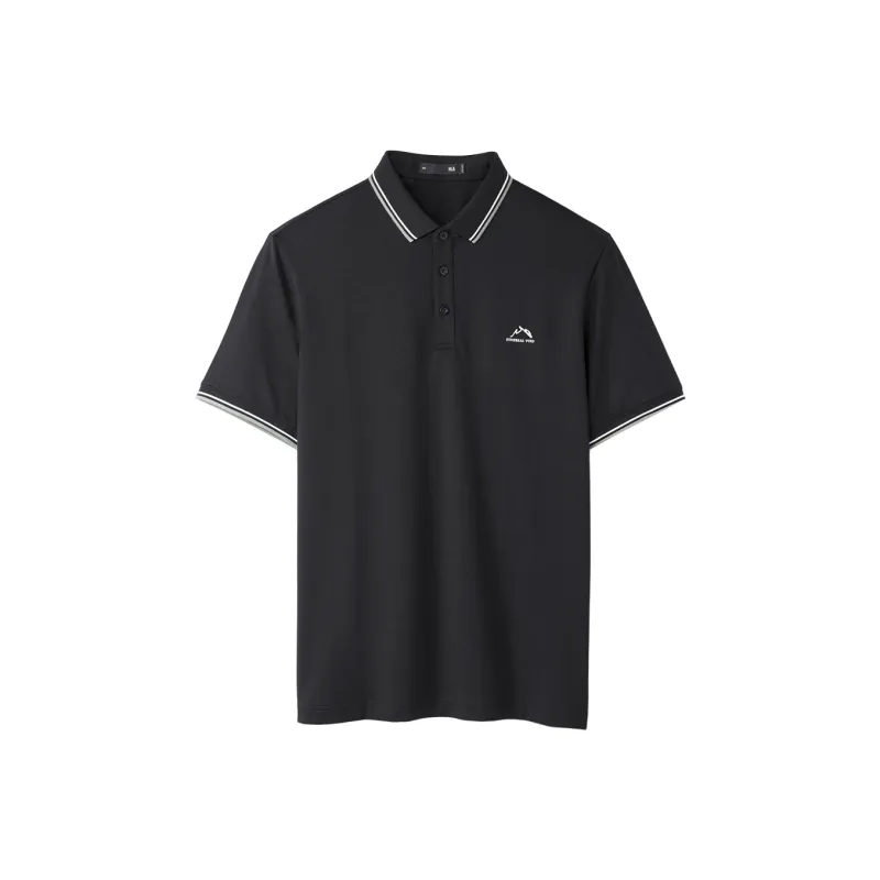 HLA The Mountain Is Not In The High Series Short Sleeved Polo Shirt Men's-4