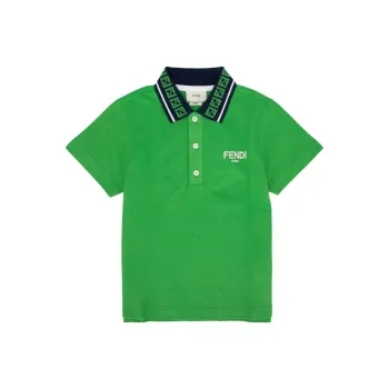FENDI Logo Embroidered Polo Shirt