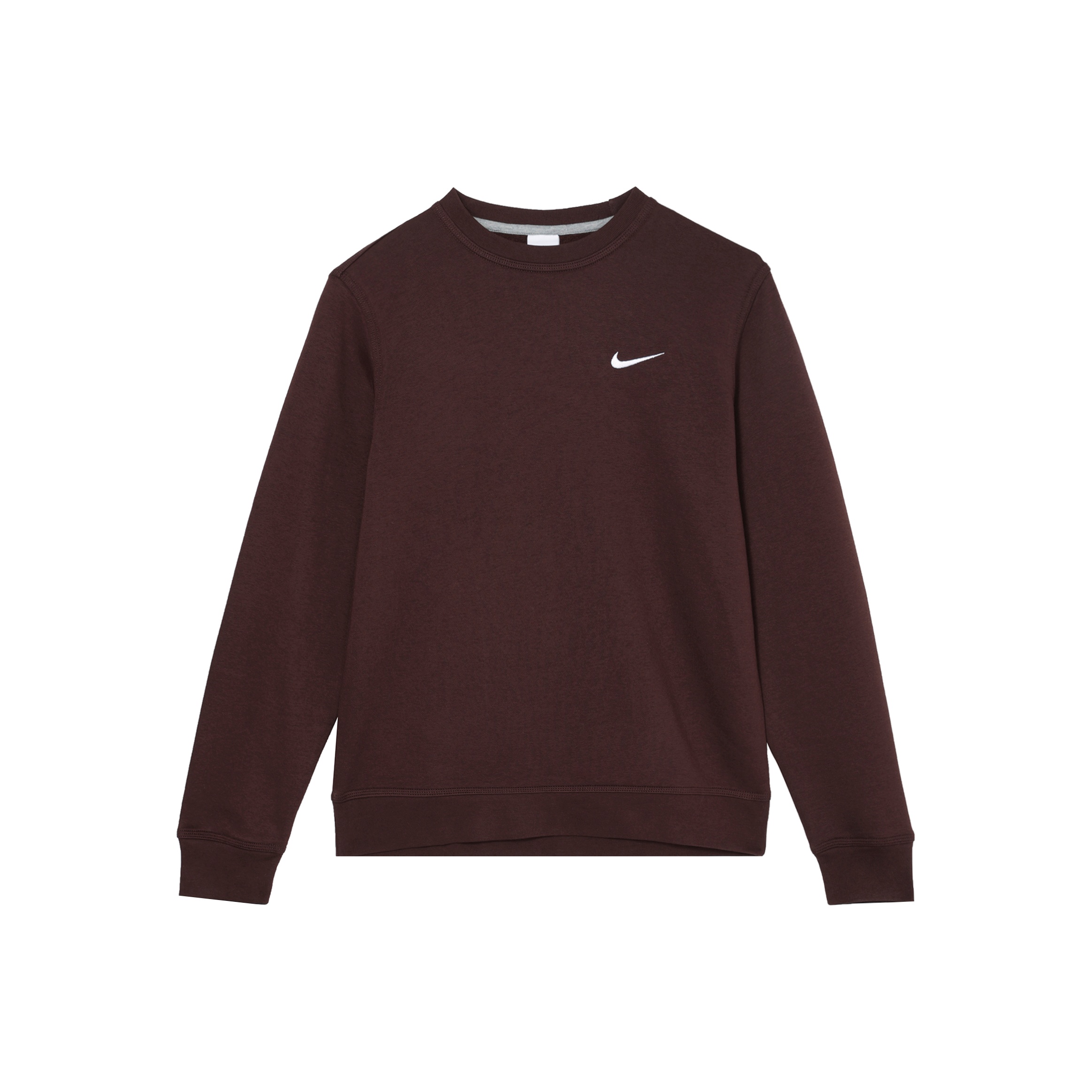 Nike Men Crew Neck Pullover Long Sleeve Sweatshirt Cocoa