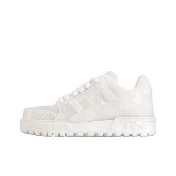LOUIS VUITTON Trainer Maxi Low Top Skateboard Shoes Men's White