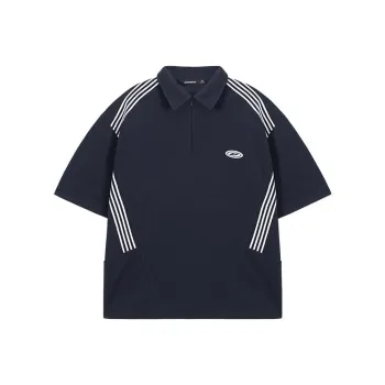 UNVESNO Polo Shirts Unisex Navy Blue