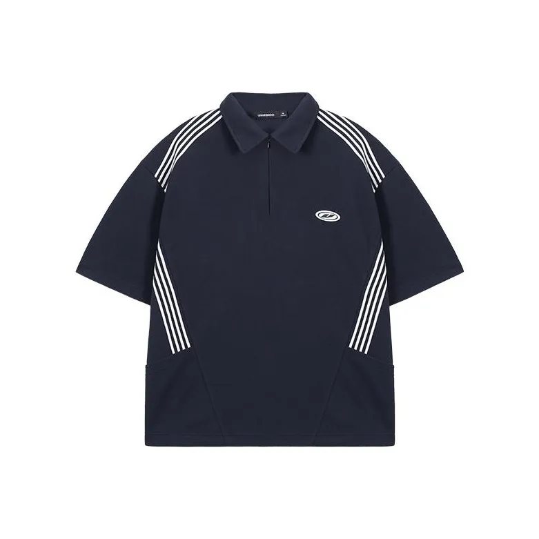 UNVESNO Polo Shirts Unisex Navy Blue-0