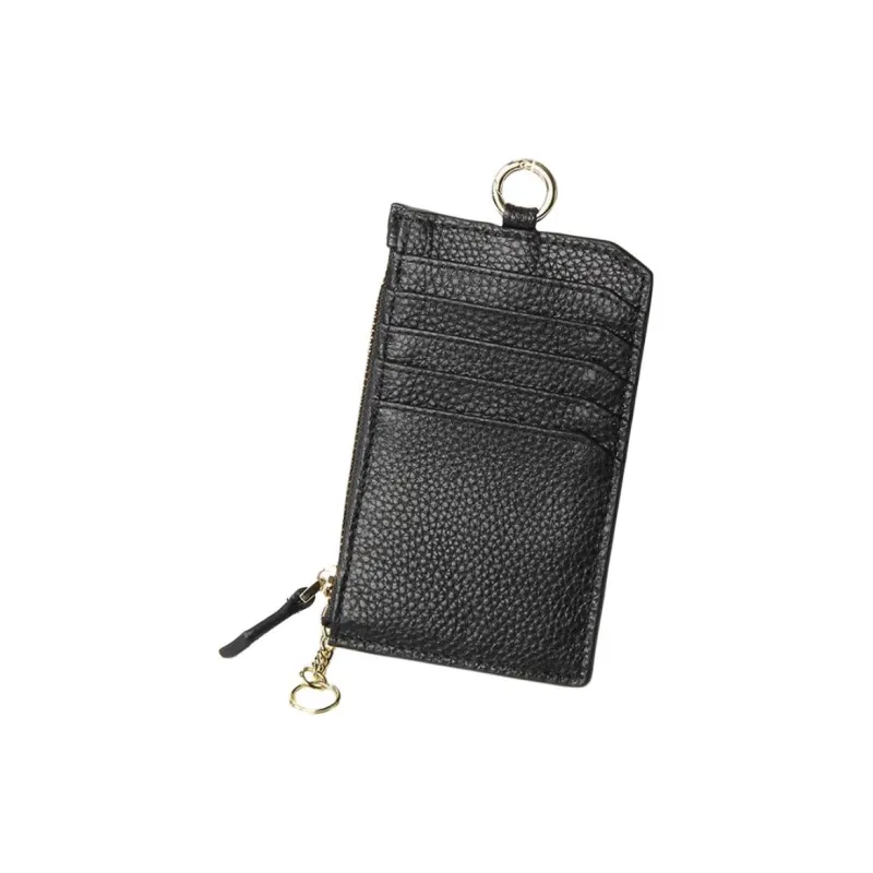 Tong Tong Rabbit Top Grain Cow Leather Coin Purse Women's Black/Blue/Gray/Pink/Light Green/Khaki/Sunlight White-0