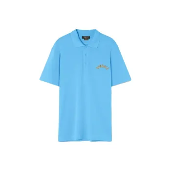 VERSACE Polo Shirts Men Blue