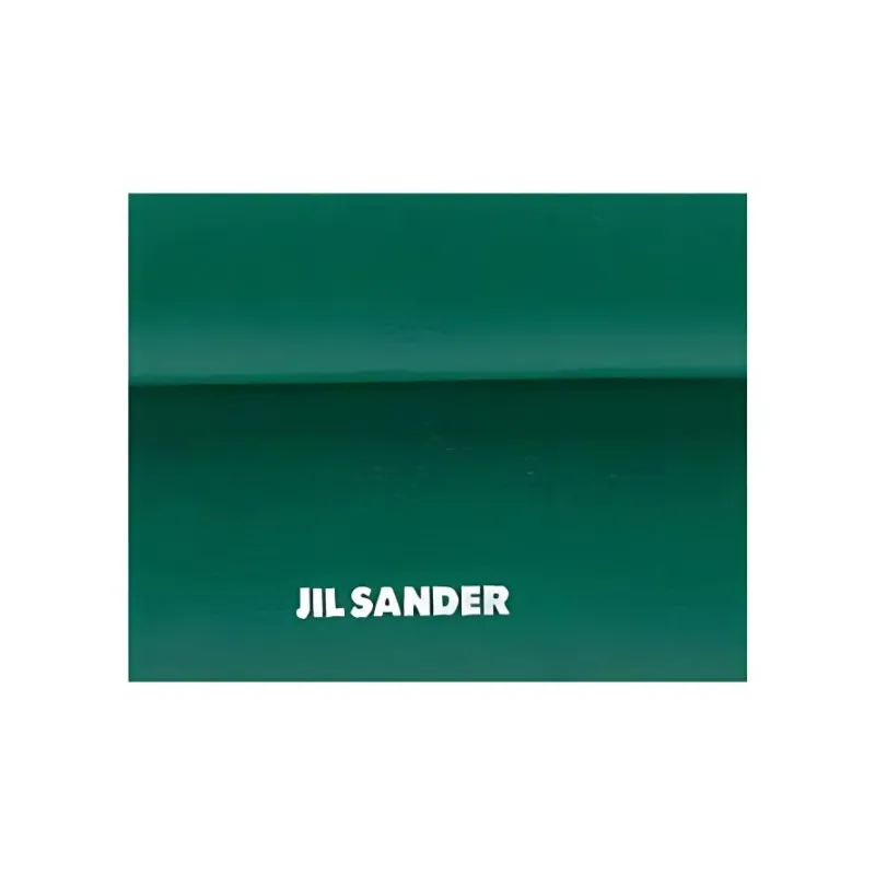 JIL SANDER Leather Coin Purse Women's Green-3