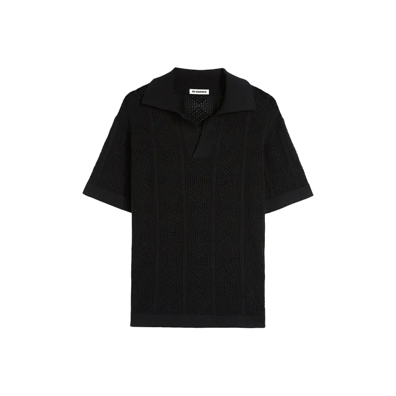 JIL SANDER Knitted Polo Shirt-0