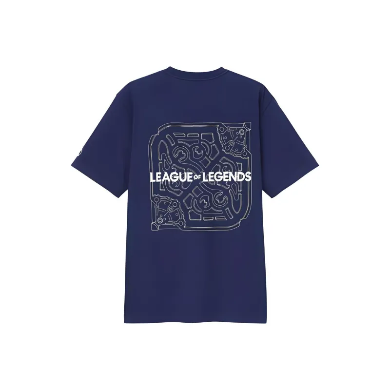 UNIQLO x LOL League Of Legends Collaboration T Shirt Unisex Blue-1