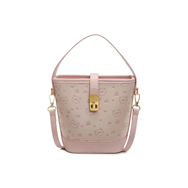 HCXK PU Bucket Bag, Shoulder Bag, Handbag Women's Multicolor-12