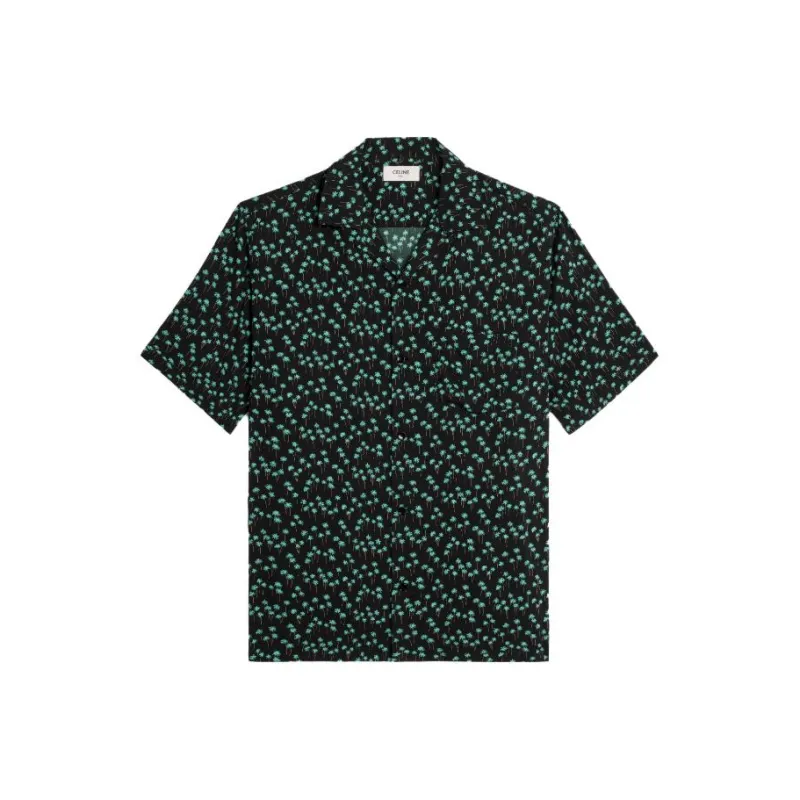 CELINE All Over Patterned Short Sleeved Shirt-0